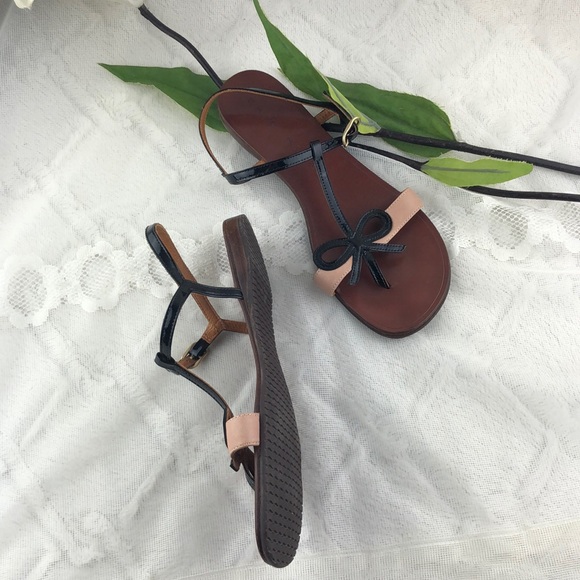 Chie Mihara Anthropology Bow Leather Sandals - Picture 4 of 8